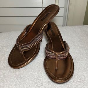 UNLISTED Copper Thong Sandals